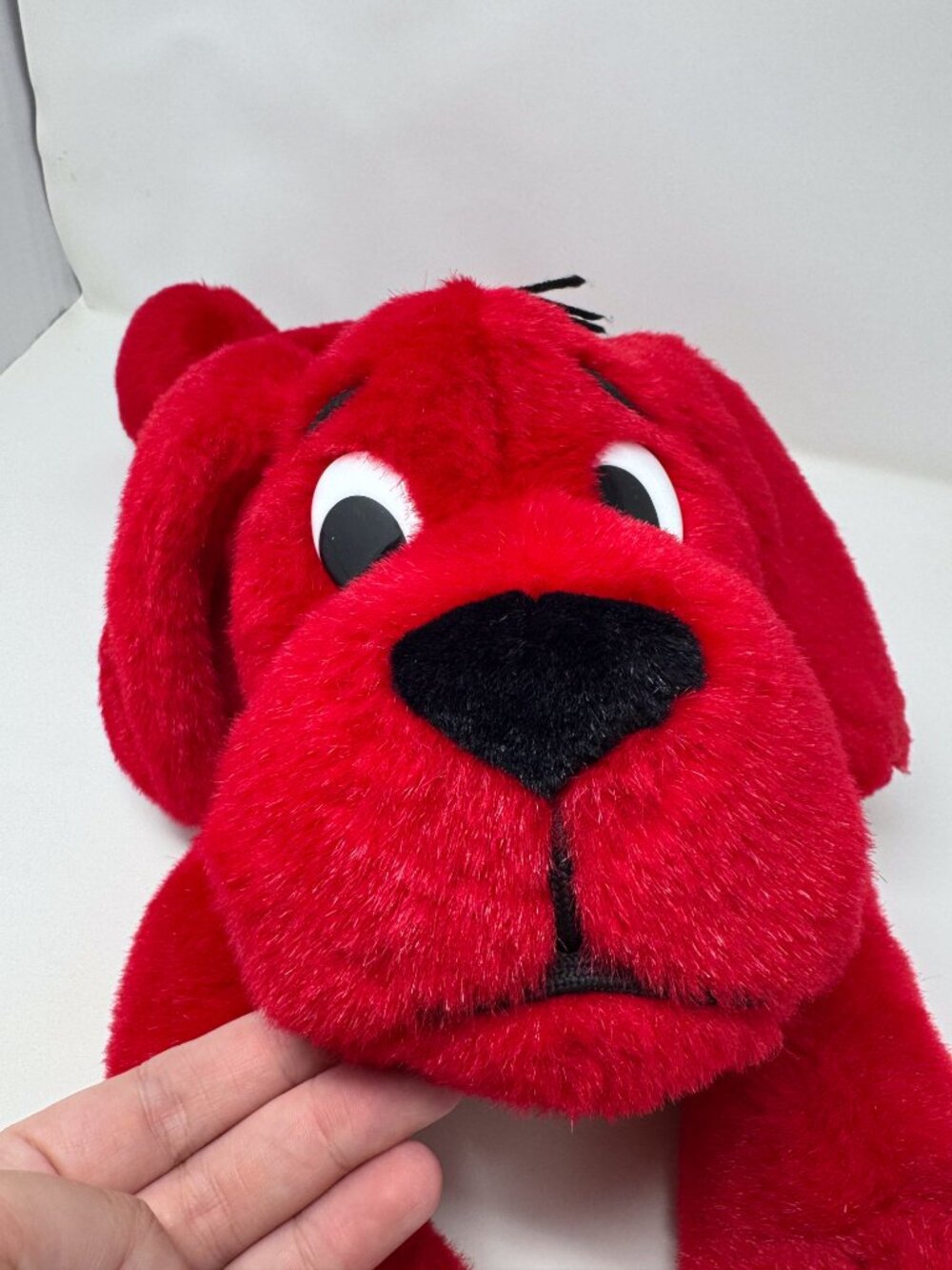 Vintage 2002 Clifford the Big Red Dog Plush Toy Island Scholastic 16" Large
